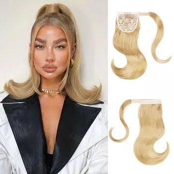 MISSQUEEN синтетические прямые наращивания хвоста, шиньон на клипсе, наращивание волос для женщин и девочек, натуральные черные аксессуары для волос 50cm