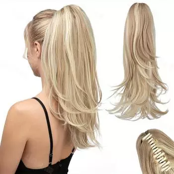 MISSQUEEN синтетический волнистый хвост с когтями, наращивание парика, длинный хвост, парик для женщин, праздничная одежда 35cm