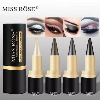 MissRose Водостойкая стойкая подводка для глаз Матовая легкая сухая подводка для глаз с одной головкой насыщенного цвета 2.5g