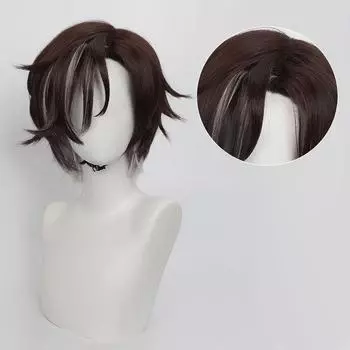 Мистер. Парик для косплея Reca Honkai Star Rail Reca 30 см, короткие термостойкие синтетические волосы, парики для ролевых игр в аниме + шапочка для парика One Size