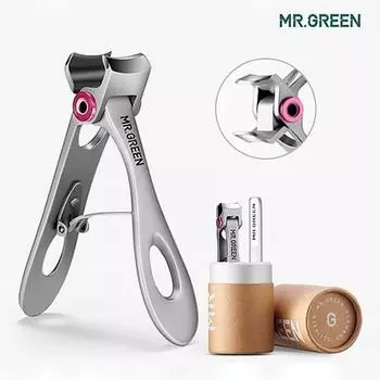 Мистер. Щипцы для ногтей Green MR-1220PLUS Small + набор для чистки ногтей, Mr. Зеленый MR-1220PLUS Маленький+Пигатель для ногтей