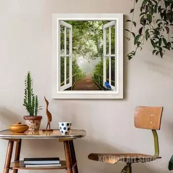 Мистический лес, красивые картины с принтом на холсте, пейзаж, современные HD картины, настенное искусство для гостиной, домашний декор, безрамное 21x30cm No Framed