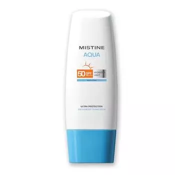 Mistine Aqua Base Ultra Protection Увлажняющий солнцезащитный крем для лица и тела SPF50 PA++++ 70 мл. 70 ml.