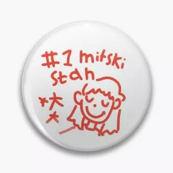 Mistki Stan, персонализируемая мягкая пуговица, булавка с рисунком, подарок, металлический забавный милый воротник, модный значок для влюбленных, креативная одежда для женщин