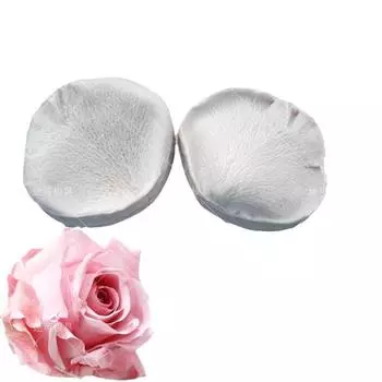 MIT Rose Flower Petal Silicone Mold Fondant Cake Decoration Tools Gumpaste Chocolate Candy Mold Grayish white