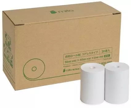 mita ETC desktop printer model thermal roll paper rolls for Denso EP-D13 general-purpose (20 pack)