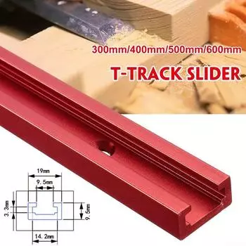 Miter Jig T-Slot Track Table 300-600 мм T-образный направляющий инструмент Деревообрабатывающий фрезер 300mm