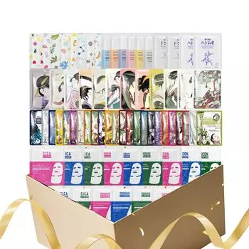 MITOMO 200 индивидуально упакованных Lucky Bags Fesui Pack Сделано в Японии Интенсивно увлажняющая Lucky Bag Beauty Mask Pack Увлажняющая маска Pack