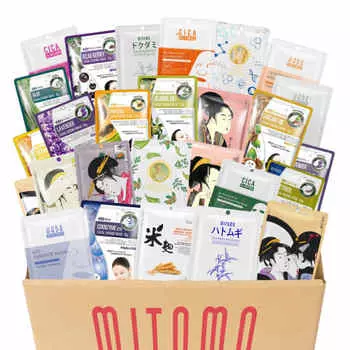 mitomo face pack lucky bag 40 штук индивидуально упакованная маска листовая маска маска для лица маска для лица косметическая маска упаковка 40 штук увлажняющая маска упаковка [lbprj