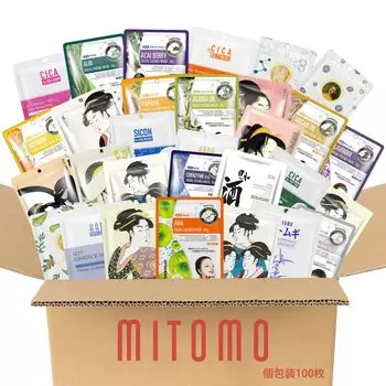 MITOMO Individually 100 Lucky Face Made in Large High Intensiv Moisturizing Lucky Beauty Mask Увлажняет Увлажняющую Маску Случайно Составленный
