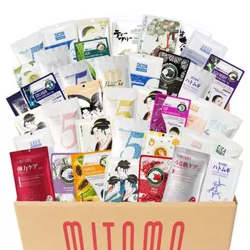 MITOMO Pack 100 Lucky Bags Beauty Face Pack Made in Japan 100 Intensive Moisturizing Lucky Bags Beauty Mask Pack Moisturizing Your Skin Moisturizing