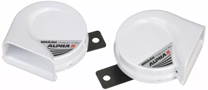 MITSUBA Alpha II White Horn [Mitsuba Sankowa] [Klaxon] [Model Number] MBW-2E17W белый