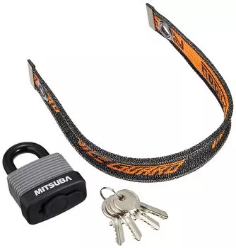 MITSUBA Lock Vice Guard Air Combo 350 с ключом противоугонная BS-005