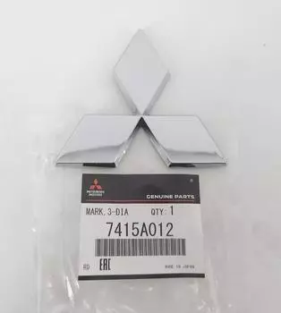 Mitsubishi 7415A012 LANCER EVO 8 EVO 9 Rear Triple Diamond Emblem OEM Genuine