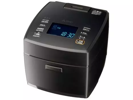 Mitsubishi Electric Jar Rice Charcoal Continuous, который подчеркивает вкус риса, струйная плита, кастрюля, «запатентованная технология кипячения» (угольно-черный) NJ-VW10G-B