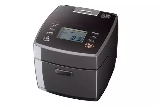 Mitsubishi Electric Rice 10 IH Made in Charcoal Powmer Layer Thick Variable Water Powmer Aojun Indigo Ink, Cups, Type, Japan, (5 Плита),