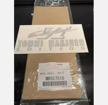 Mitsubishi Evolution VI MR557510 Tommi Makinen Rear Decal Sticker Genuine OEM