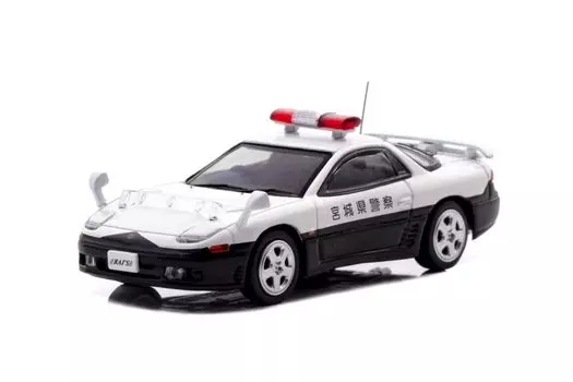 Mitsubishi GTO Twin Turbo Miyagi Prefectural Police High Speed Force Vehicle Готовая мини-машина H7640024 RAI S 1/64 (Z16A) белый