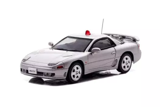 Mitsubishi GTO Twin Turbo префектурная полиция Сидзуока, дорожная полиция, патрульная машина, завершенный мини-автомобиль H7640025 RAI S 1/64 (Z16A) (Маскированное серебро) белый