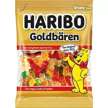 Mitsubishi HARIBO Gold Bear 200 гХарактеристикиКлассические желейные конфеты Haribo в форме милого мишкиХарактеристикиКлассические желейные конфеты Haribo в форме милого мишки 1
