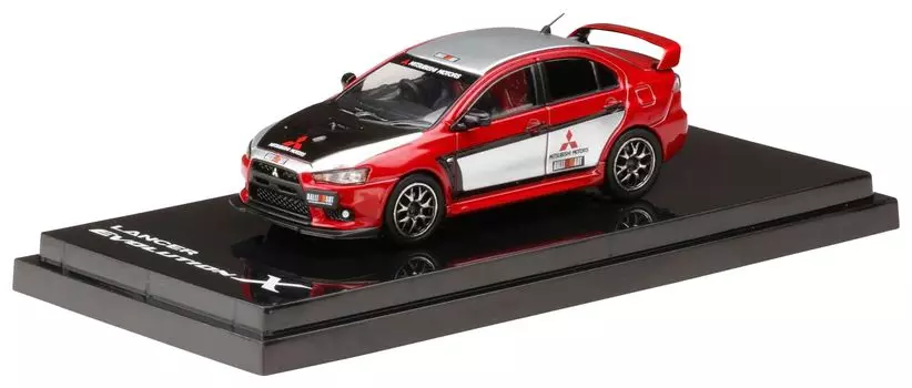 Mitsubishi LANCER EVOLUTION X RALLIART ЦВЕТ 1/64 (RED)