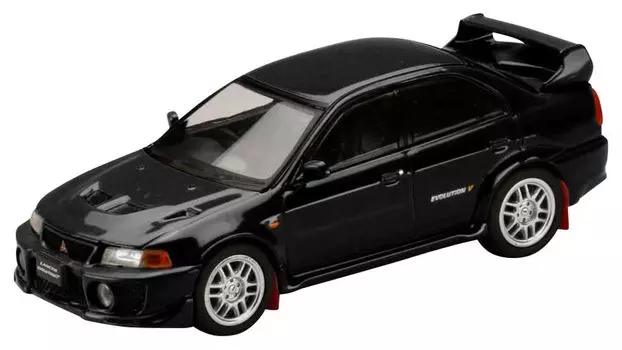 Mitsubishi Lancer GSR Evolution 5 1998 Pyrenees Black with mud flap 1/64 (CP9A)
