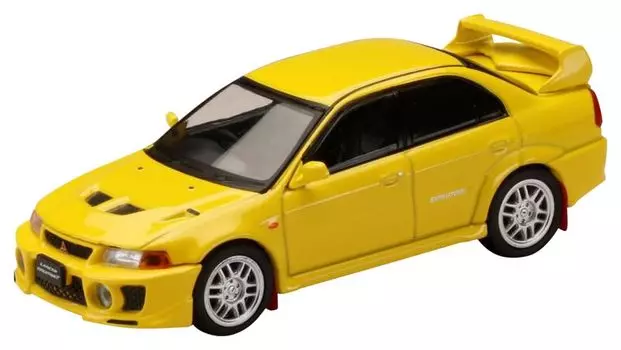 Mitsubishi Lancer GSR Evolution 5 1998 с брызговиком Dandelion Yellow 1/64 (CP9A)