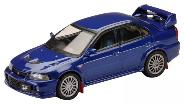 Mitsubishi Lancer GSR Evolution 6 1999 с брызговиком Eyesel Blue 1/64 (CP9A)