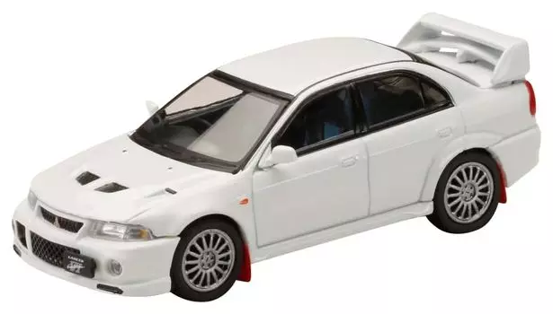 Mitsubishi Lancer GSR Evolution 6 1999 Scotia White with mud flap 1/64 (CP9A)