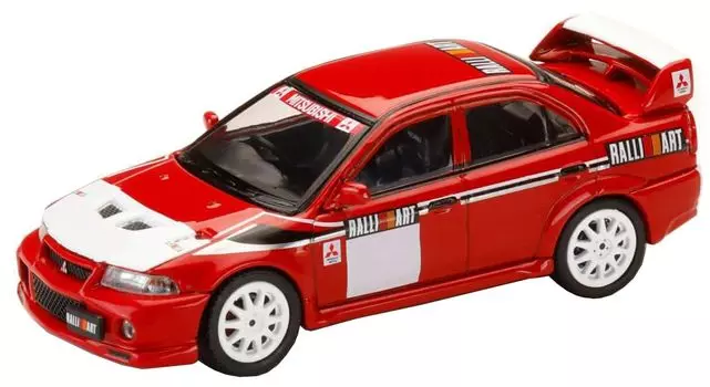 Mitsubishi LANCER RS EVOLUTION 6 2000 RALLIART Красный 1/64 (CP9A)