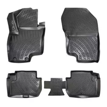 Mitsubishi Outlander Hybrid (After 2019) High-Quality and Durable Rubber Car Floor Mats - Odorless, Non-Slip, Long-Lasting