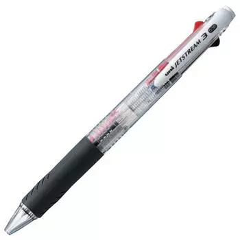 Mitsubishi Pencil 3 Color Ballpoint Pen Jet Stream Transparent Easy to Write 0.38 SXE3400381P.T