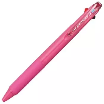 Mitsubishi Pencil 3 Color Ballpoint Pen Jet Stream 0.5 Rose Pink Easy to Write SXE340005.66