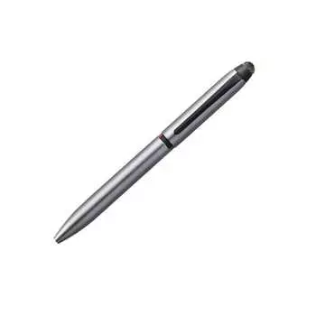 Mitsubishi Pencil 3-цветная шариковая ручка и сенсорная ручка Jet Stream Stylus вращающийся выдвижной 0,5 серебристый легко писать SXE3T18005P26