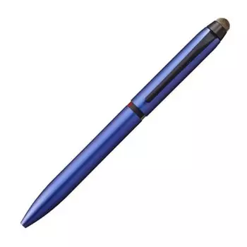 Mitsubishi Pencil 3-цветная шариковая ручка и сенсорная ручка Jet Stream Stylus вращающийся выдвижной 0,5 темно-синий легко писать SXE3T18005P9