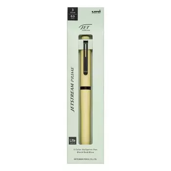 Mitsubishi Pencil Ballpoint Pen Jetstream Prime Rotating Light Touch Ink Citron Yellow 3-Color 0.5 SXE3LPR05.28