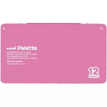 Mitsubishi Pencil Colored Pencil 880 Uni Palette Elementary School Pink 12 Colors K88012CPLT.13