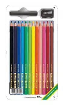 Mitsubishi Pencil Colored Pencil 890 Standard 12 Colors K89012CS