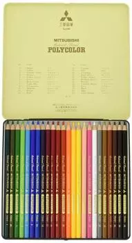 Mitsubishi Pencil Colored Pencil Polycolor 24 Colors K750024C No.7500