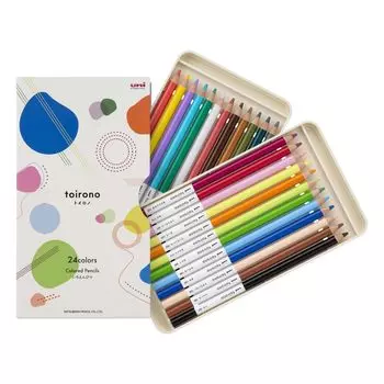 Цветной карандаш Mitsubishi Pencil toirono 24 цвета TR24C