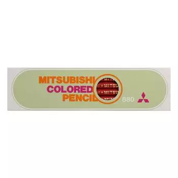 Mitsubishi Pencil Colored Pencils 880 Single Color Elementary School Students Red 1 Dozen K880.15