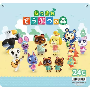 Mitsubishi Pencil цветной карандаш Animal Crossing 880 24 цвета K88024CDMS2