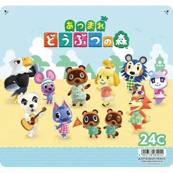 Mitsubishi Pencil цветной карандаш Animal Crossing 880 24 цвета K88024CDMS2