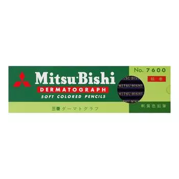 Mitsubishi Pencil цветной карандаш масляный Dermatograph Indigo 1 дюжина №7600 K7600.10