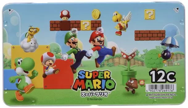 Mitsubishi Pencil цветной карандаш Super Mario 880 12 цветов K88012CSMS5