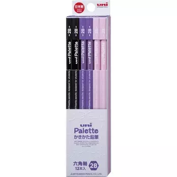 Mitsubishi Pencil Drawing Pencil Uni Palette 2B Drawing Purple 1 Dozen