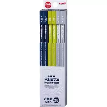 Mitsubishi Pencil Drawing Pencil Uni Palette 2B Drawing Navy 1 Dozen K56362B