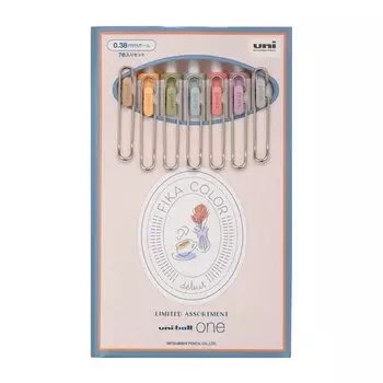 Mitsubishi Pencil Gel Ballpoint Pen Uniball One Fika Color Limited 7 Color Assortment UMNS38FC7C 0.38