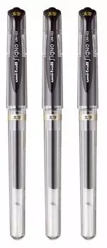 Mitsubishi Pencil Gel Ink Ballpoint Pen Signo Bold Black 10 pieces Uni-ball UM-153 1.0mm / чёрный