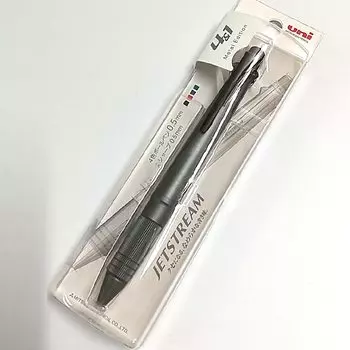 Mitsubishi Pencil Jet Stream Metal Gunmetal MSXE5200A5P4 4&1 0.5mm